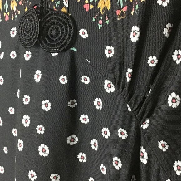 Farm Rio X Anthropologie Floral Blocked Long Sleeve Maxi Dress - Picture 12 of 16